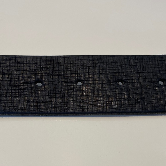 Diesel Black Leather Belt - Sz 80/32 - Picture 5 of 13